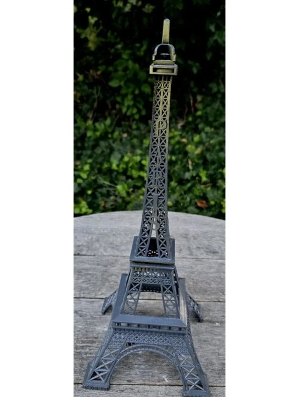 Eiffel Tower Desk Black Gunpowder Gray Statue Figurine Decor 13